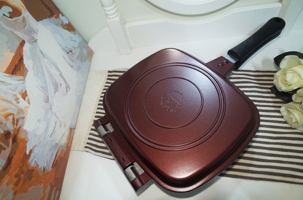 【好物分享】CUOCO韓國原裝Pandora s box盒型熱循環不沾雙面煎烤鍋 下廚好輕鬆