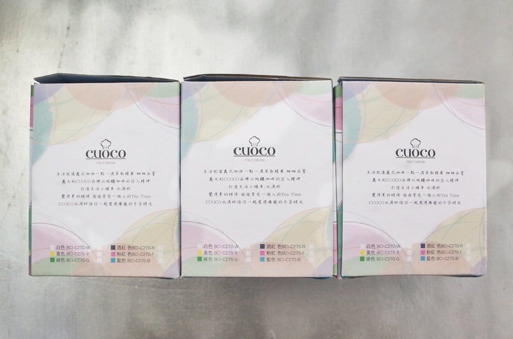 【生活分享】義大利CUOCO屬於我超可愛的Tea Time小確幸水滴杯三入組