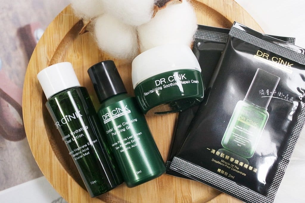 【美妝分享】Dr.Cink達特聖克,現在填寫問卷就能用銅板價加價購整組試用套組,小綠煥顏系列