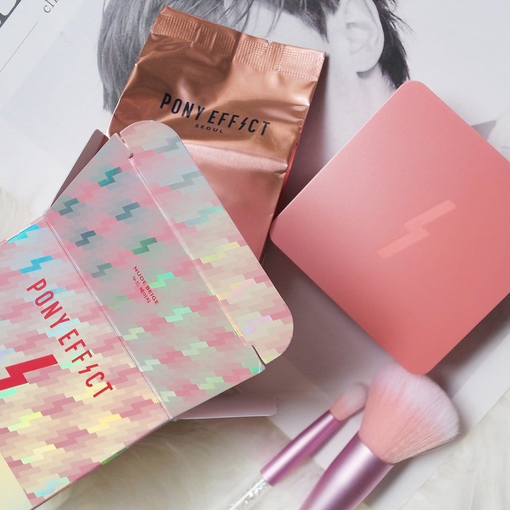 【美妝分享】打造精緻妝容,底妝很重要,PONY EFFECT 持久無瑕氣墊粉餅(粉紅梨花版)