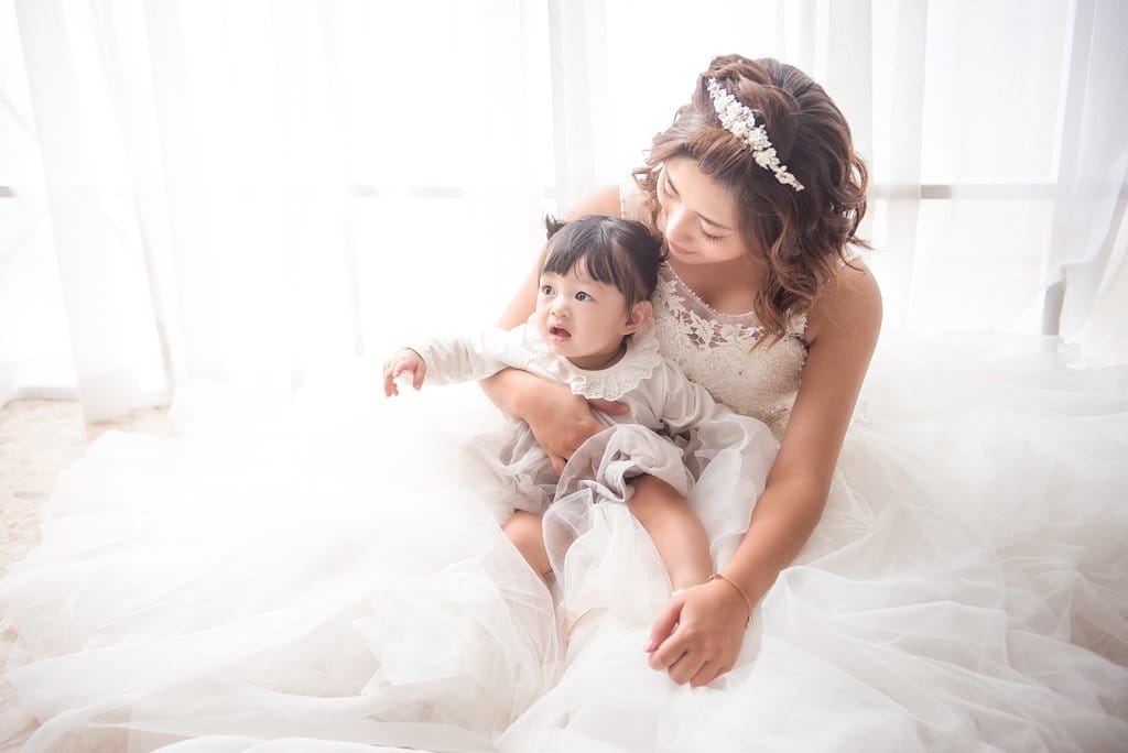 【育兒分享】台中八斗文創 小布丁的中式週年抓周全家福紀念照