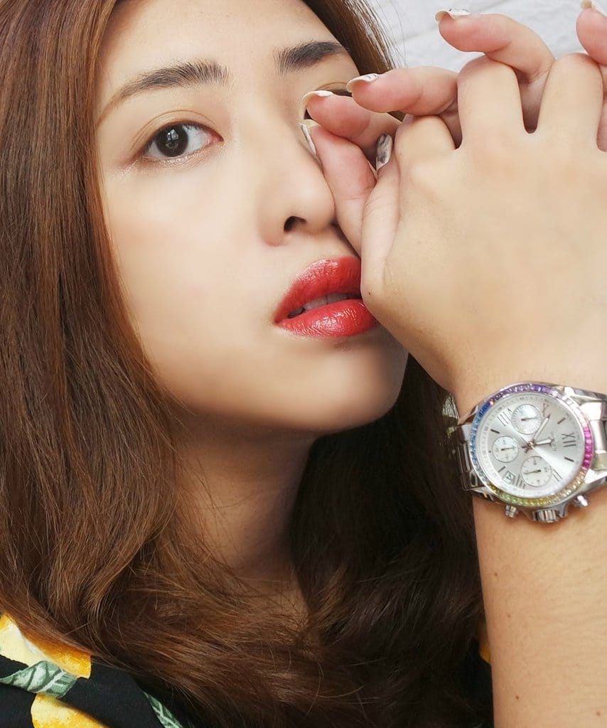 【穿搭購物】2019 VOGUE STUDIO 晶彩璀璨系列女錶,白貝殼三眼,打造最閃耀的妳,情人節禮物推薦