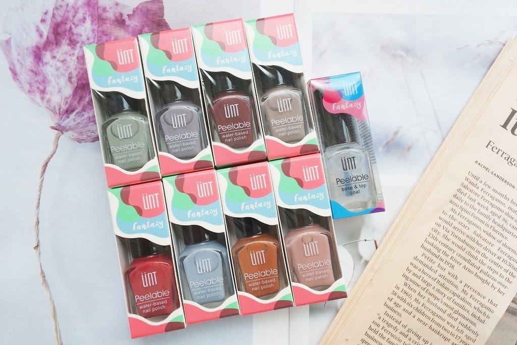 【美妝保養】開箱 UNT魔幻水指彩,秋冬柔霧新色推薦,一撕即卸,隨時變換指尖 新色,10大無添加保證