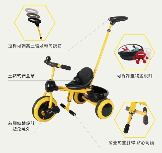 【育兒分享】Jodani World 台灣久達尼,寶貝最愛車車系列玩具,Lamborghini 藍寶堅尼兒童三輪車