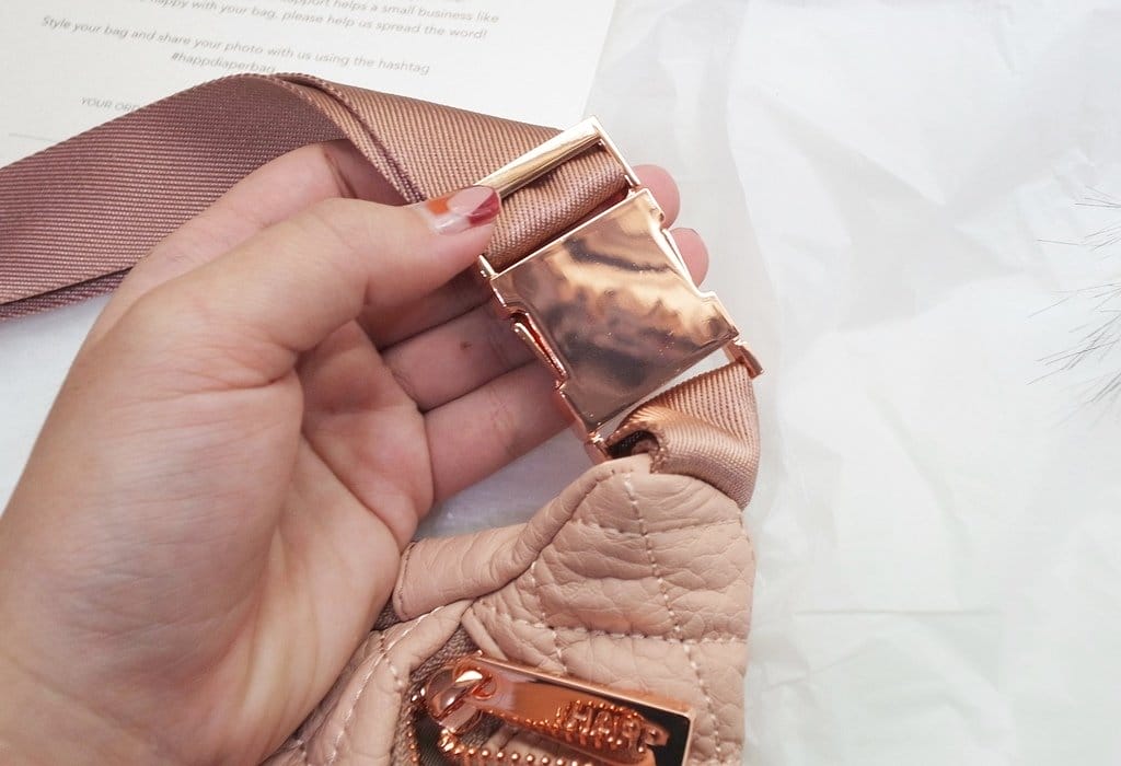 【流行穿搭】帶著精品HAPP媽媽包出遊嘍,Paige carryall 乾燥玫瑰 + Fefe fanny pack 乾燥玫瑰