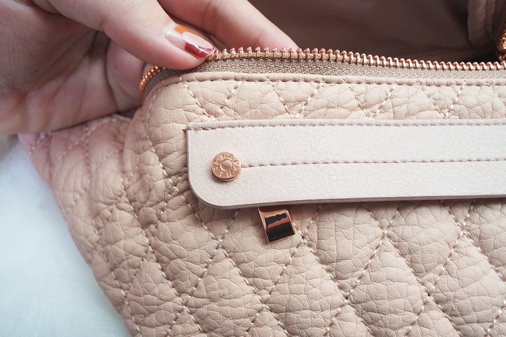 【流行穿搭】帶著精品HAPP媽媽包出遊嘍,Paige carryall 乾燥玫瑰 + Fefe fanny pack 乾燥玫瑰