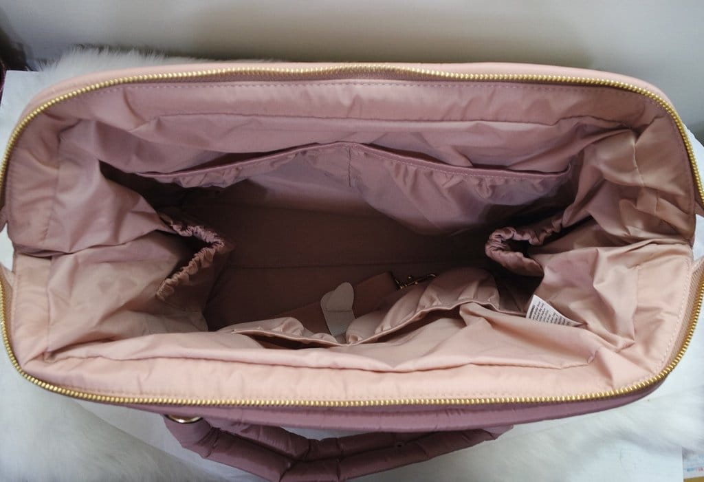 【流行穿搭】帶著精品HAPP媽媽包出遊嘍,Paige carryall 乾燥玫瑰 + Fefe fanny pack 乾燥玫瑰