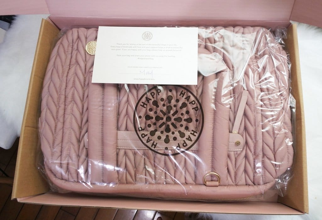 【流行穿搭】帶著精品HAPP媽媽包出遊嘍,Paige carryall 乾燥玫瑰 + Fefe fanny pack 乾燥玫瑰