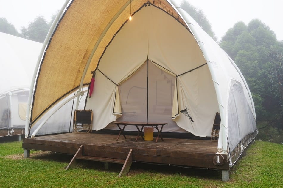 【蟬說：霧語】全新豪華露營區住宿,新竹五峰鄉白蘭部落,夢幻豪