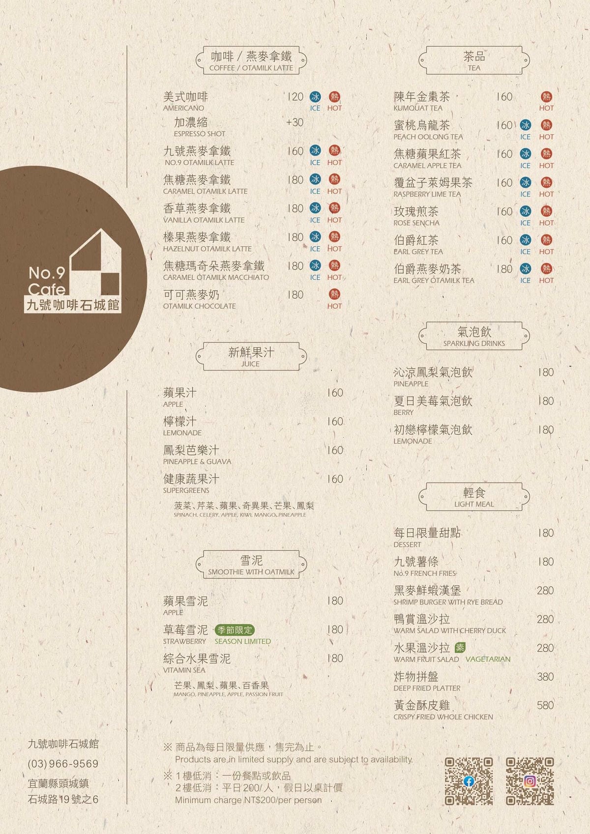 【宜蘭頭城】九號咖啡-石城館,草嶺隧道輕食,下午茶推薦,可俯瞰東北角海岸、看火車,有停車場,附菜單