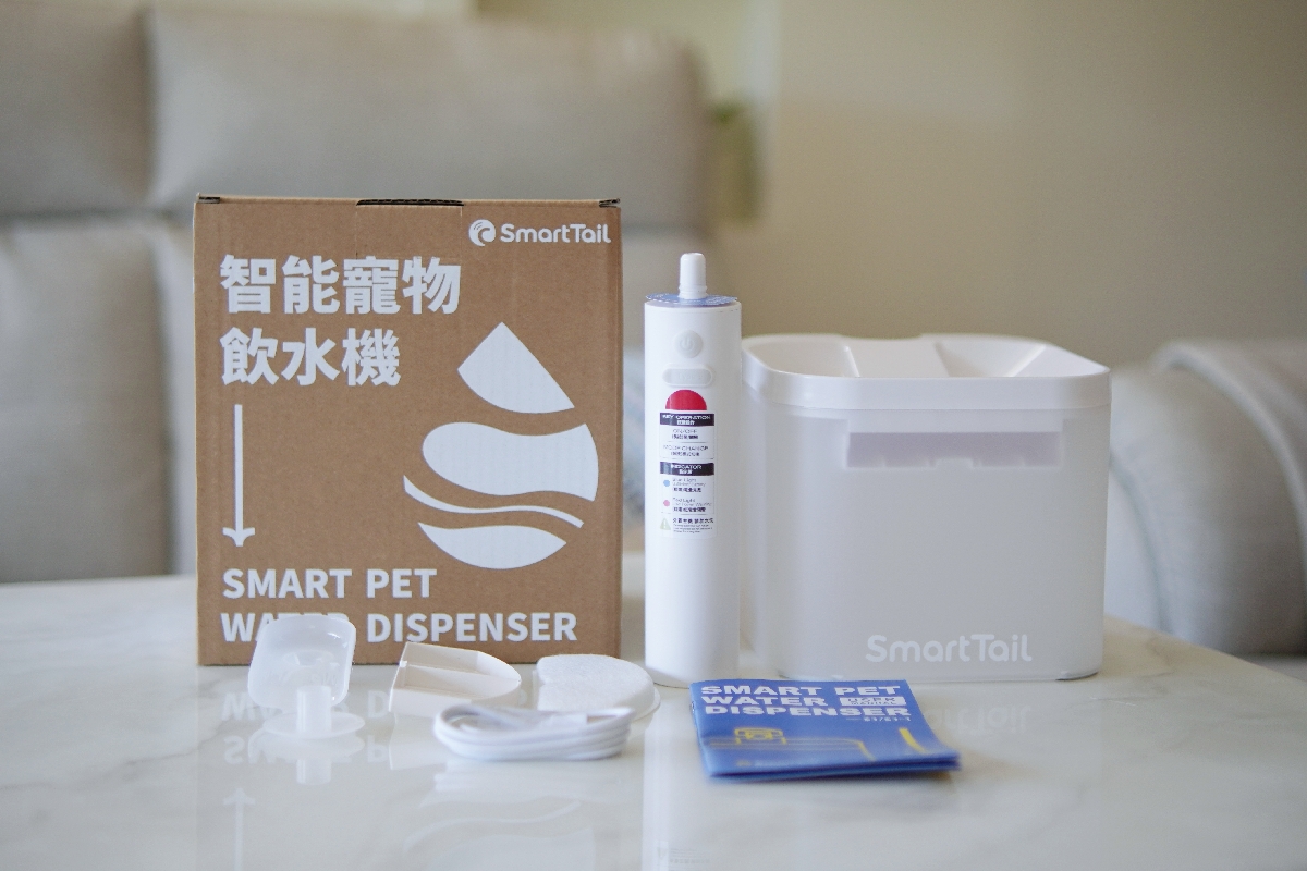 NiNiJA妮妮家【SmartTaiL智它】寵物智能無線飲水機S1：毛孩的飲水好幫手，無線更方便！